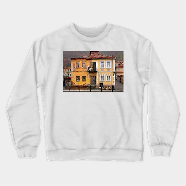 House with split personality Crewneck Sweatshirt by Cretense72